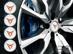 Seat Cupra Gewölbte Emblem Logo Hochwertige Felgensticker